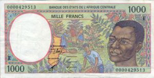 Central African States, 1,000 Franc, P202Eg