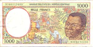 Central African States, 1,000 Franc, P302Fa