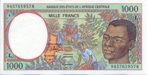 Central African States, 1,000 Franc, P402Lb