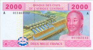 Central African States, 2,000 Franc, P408A