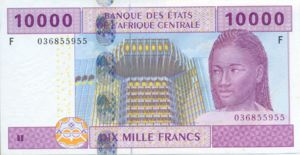 Central African States, 10,000 Franc, P510Fa