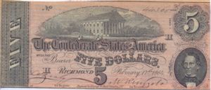 Confederate States of America, 5 Dollar, P67