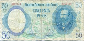 Chile, 50 Peso, P151a v4