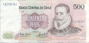 Chile, 500 Peso, P153b 28