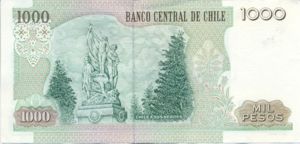 Chile, 1,000 Peso, P154e 5