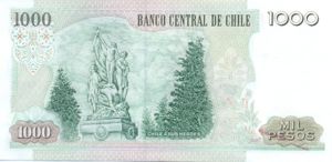 Chile, 1,000 Peso, P154f 12