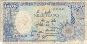 Congo Republic, 1,000 Franc, P10a