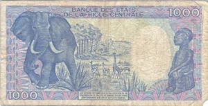 Congo Republic, 1,000 Franc, P10a