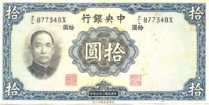 China, 10 Yuan, P218a