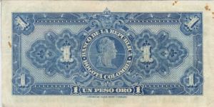 Colombia, 1 Peso Oro, P380d v2