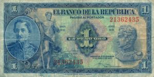 Colombia, 1 Peso Oro, P380f