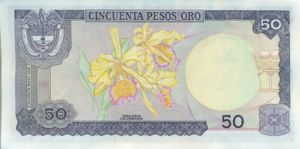 Colombia, 50 Peso Oro, P422a v2