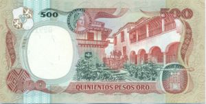 Colombia, 500 Peso Oro, P423b v1