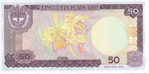 Colombia, 50 Peso Oro, P425a v2