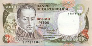 Colombia, 2,000 Peso, P439b v1