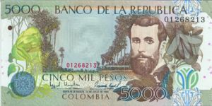 Colombia, 5,000 Peso, P442a