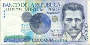 Colombia, 20,000 Peso, P448d