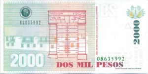 Colombia, 2,000 Peso, P451i