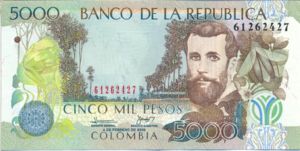 Colombia, 5,000 Peso, P452g