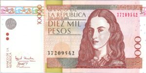 Colombia, 10,000 Peso, P453f