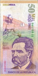 Colombia, 50,000 Peso, P455g