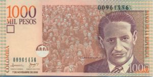 Colombia, 1,000 Peso, P456d