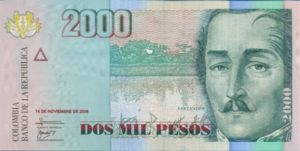 Colombia, 2,000 Peso, P457d