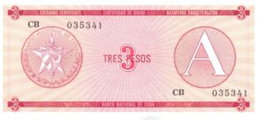 Cuba, 3 Peso, FX2