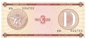 Cuba, 3 Peso, FX33