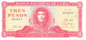 Cuba, 3 Peso, P107b v2