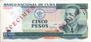 Cuba, 5 Peso, CS25