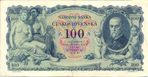 Czechoslovakia, 100 Koruna, P23a