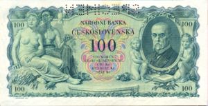 Czechoslovakia, 100 Koruna, P23s