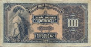 Czechoslovakia, 1,000 Koruna, P25a