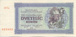 Czechoslovakia, 2,000 Koruna, P50As
