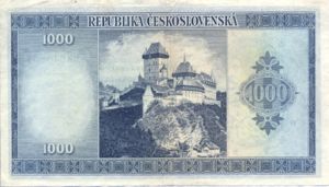 Czechoslovakia, 1,000 Koruna, P65a