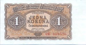 Czechoslovakia, 1 Koruna, P78a