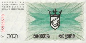 Bosnia and Herzegovina, 100,000 Dinar, P56c