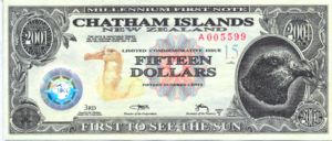 Chatham Islands, 15 Dollar, 