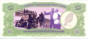 Chatham Islands, 3 Dollar, 