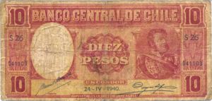 Chile, 10 Peso, P92d