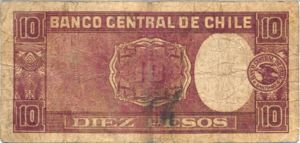 Chile, 10 Peso, P92d