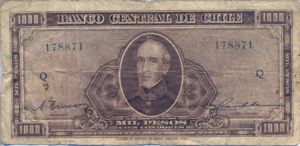 Chile, 1,000 Peso, P116
