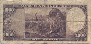 Chile, 1,000 Peso, P116