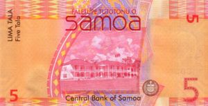 Samoa, 5 Tala, P38a