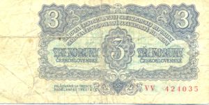 Czechoslovakia, 3 Koruna, P81a