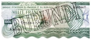 Burundi, 1,000 Franc, P7