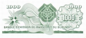 Burundi, 1,000 Franc, P7