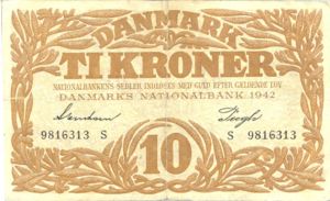 Denmark, 10 Krone, P31l