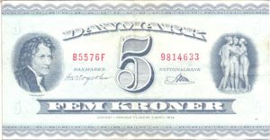 Denmark, 5 Krone, P42j, P42m